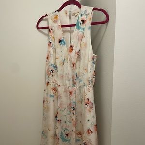 Gorgeous floral Rebecca Taylor silk sleeveless dress with back detail size 4
